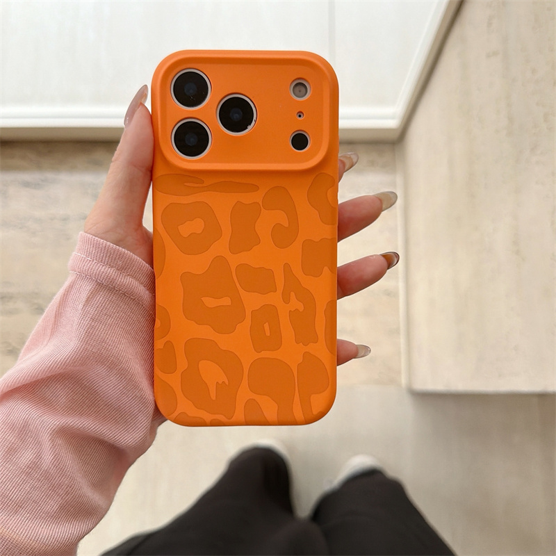 2025新款豹纹液态硅胶适用苹果17手机壳iphone17promax镜头全包ai按键16pro系高颜值防摔保护套ip好看软外壳