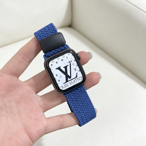 适用iwatch11表带S10苹果手表applewatch9秋冬S8尼龙S7编织磁吸