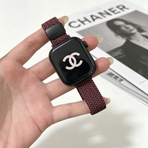 显手细适用iwatch11表带S10苹果手表9夏天S9新款S8尼龙S7编织磁吸