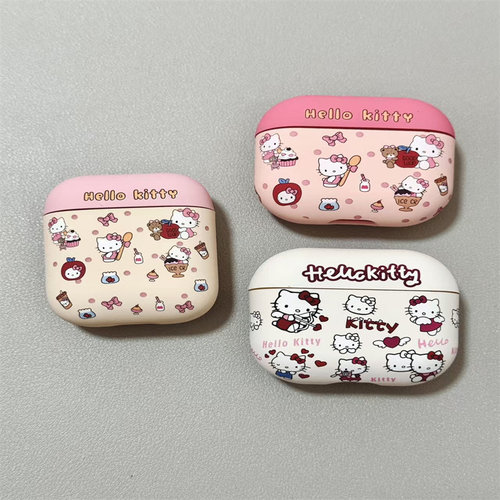 新款玫瑰红喵喵airpods4保护套适用于苹果airpodsPro3耳机壳3代无线充电airpods2代四代蓝牙第三代3降噪版