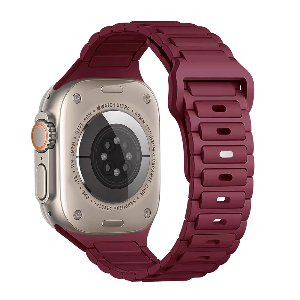 适用苹果手表iwatch10表带applewatch9/8/7/6/5/4代ultra硅胶腕带