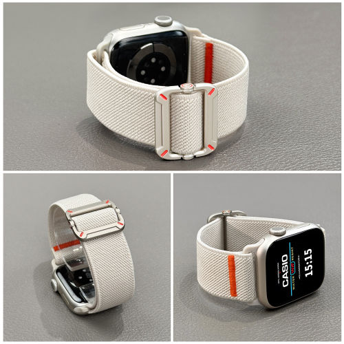 工装编织尼龙iwatchS11/S10/S9适用苹果applewatch98手表带高级感
