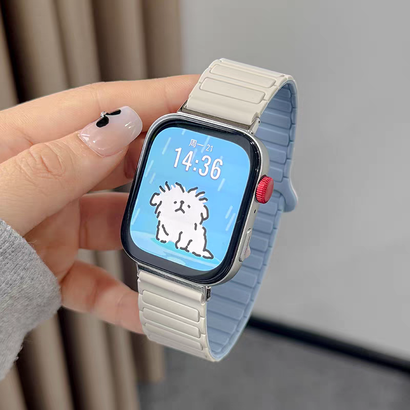 适用华为fit4手表带新款4pro二代三株硅胶磁吸表带watch fit3表带