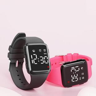 手表女学生初高中电子表运动款带闹钟静音防水高颜值韩版学院风