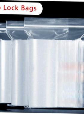 100Zip Lock Snack Bean Seed Candy Ziplock Bag Plastic Bags