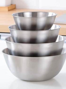 Stainless steel 304 salad bowl mixing bowl cooking bowl