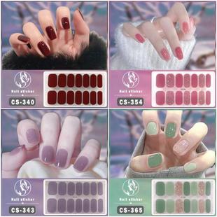Gel nail sticker nail polish film for waterproof nails