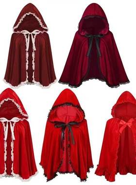 Halloween Vampire Cloak Women's Cloak万圣节女士吸血鬼斗篷