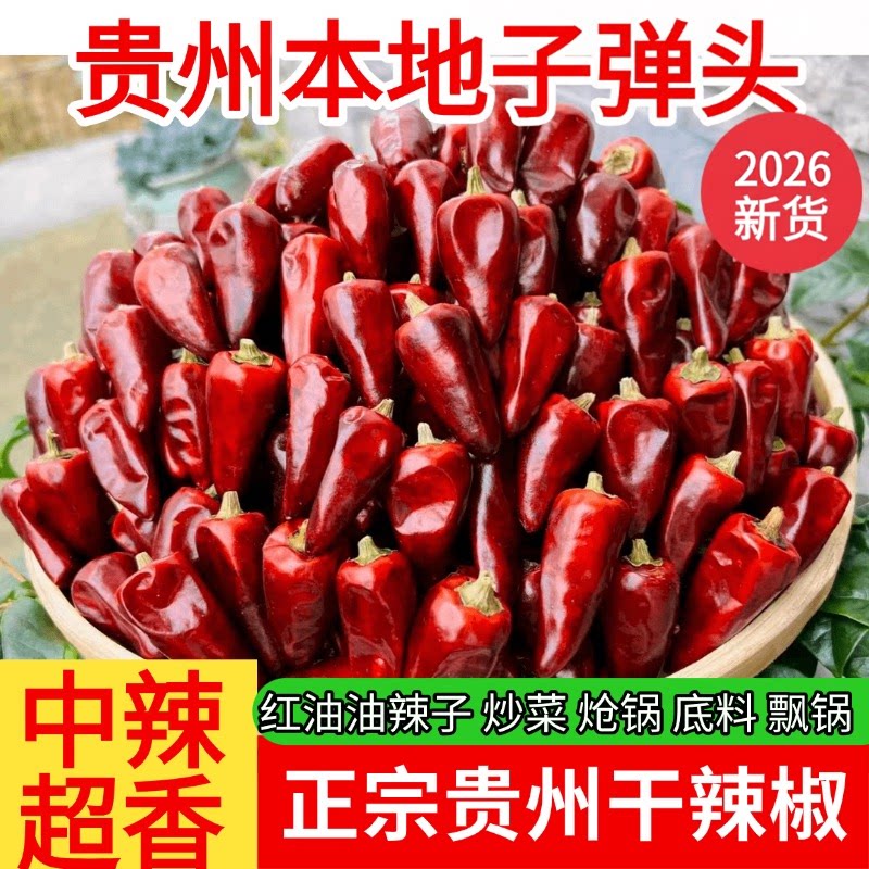 2026年贵州子弹头辣椒中辣灯笼椒
