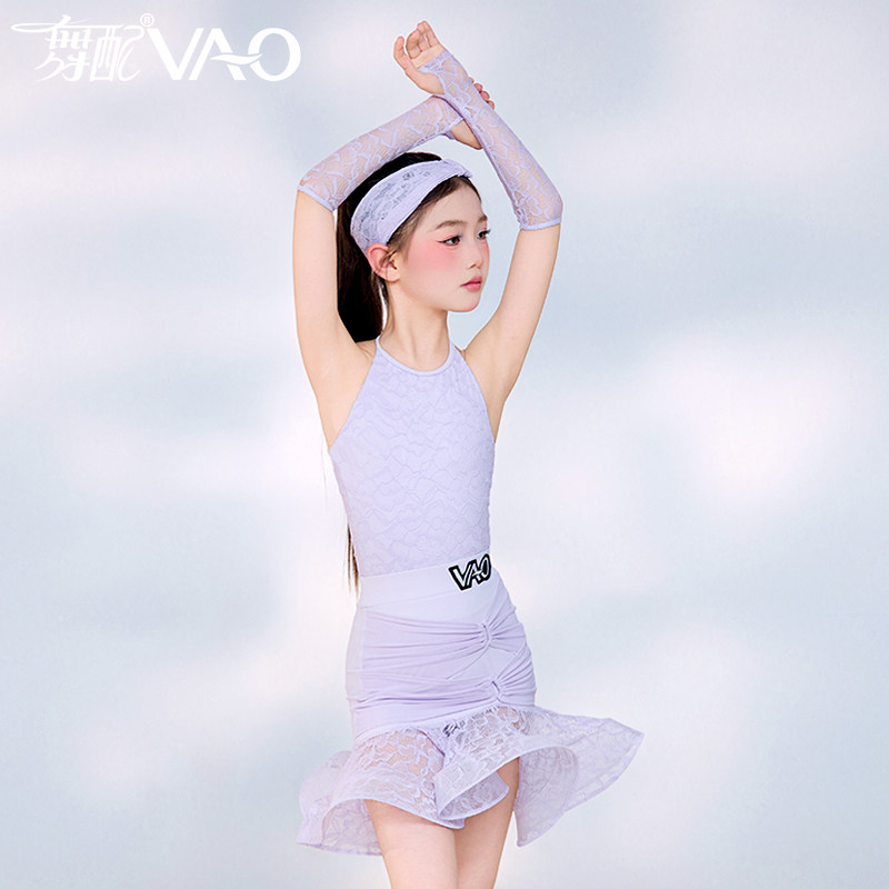 2026新款女童拉丁蕾丝鱼骨裙