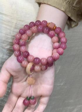 乌梅子酱樱花粉古风菩提手链