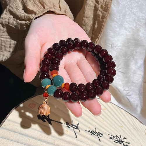 好运莲莲菩提老料双圈手串男女款