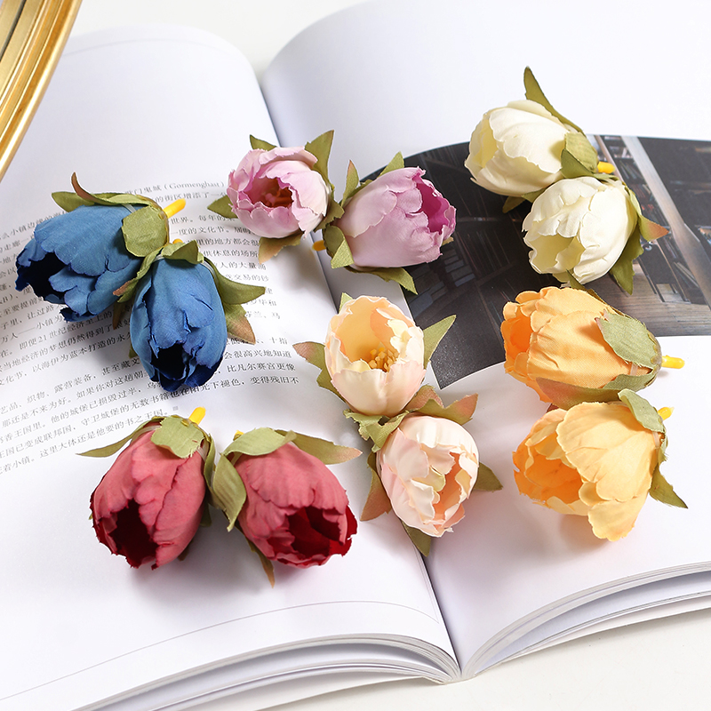 仿真布艺郁金香花头diy装饰材料