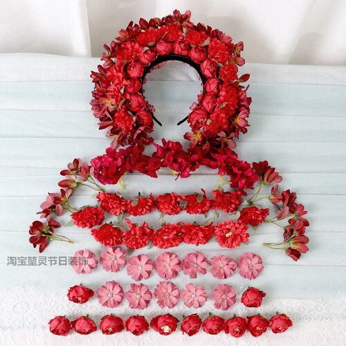 簪花头饰花材料包diy手工簪花朵