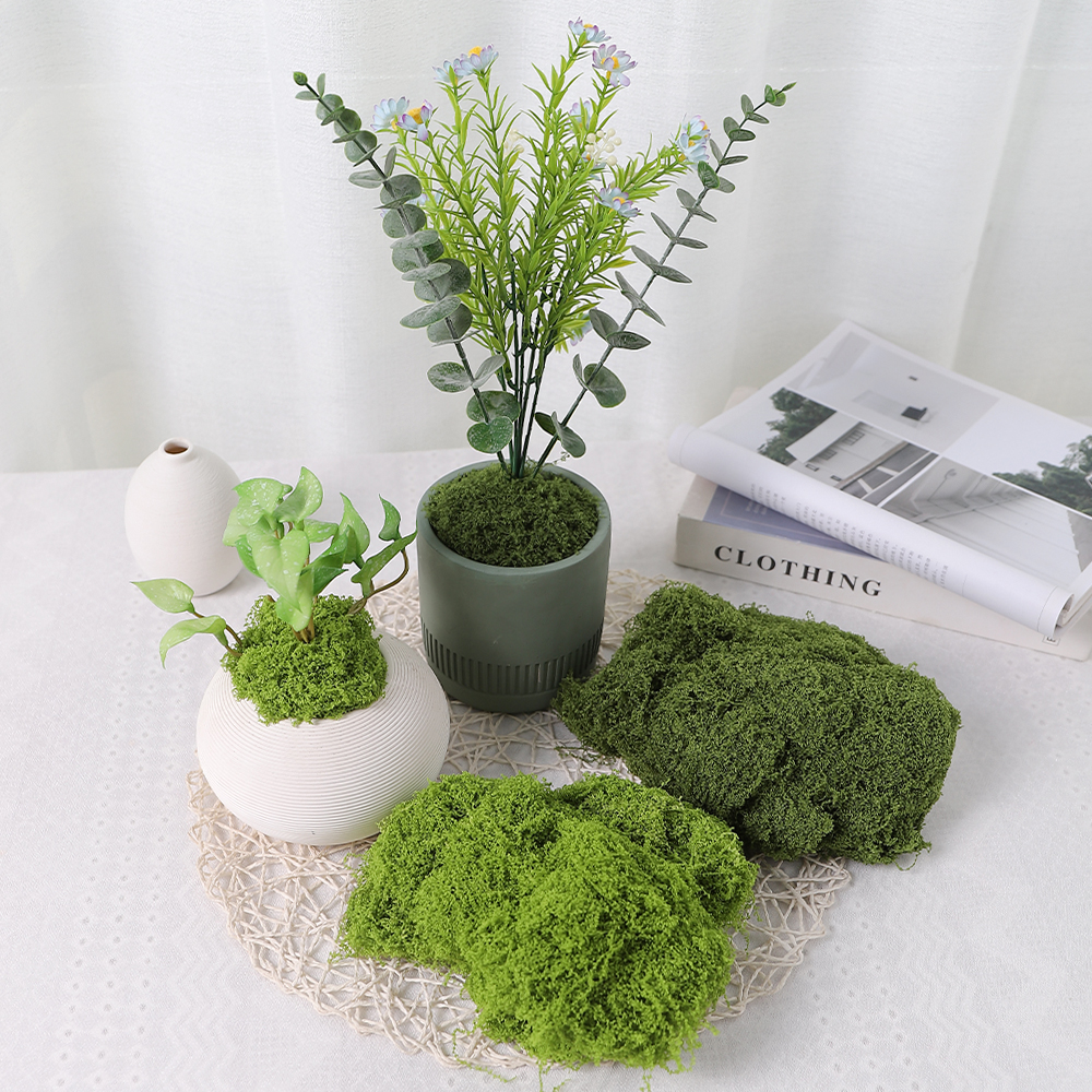 仿真苔藓绿色假青苔背景装饰 植物墙草坪微景观仿真苔藓草皮青苔