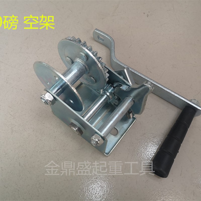 速发手动手摇绞车 手动卷扬机 手摇绞盘 小型起重绞车带钢丝绳