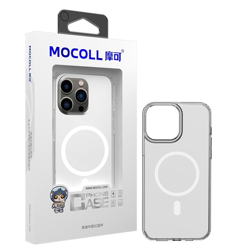 摩可Mocoll适用于苹果18手机壳磁吸水晶Ⅳ系列iPhone 17Promax磨砂16Promax超薄15PM防摔全包保护套