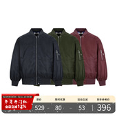 PMET 飞行夹克羽绒服 90白鸭绒棒球领外套加绒加厚情侣男