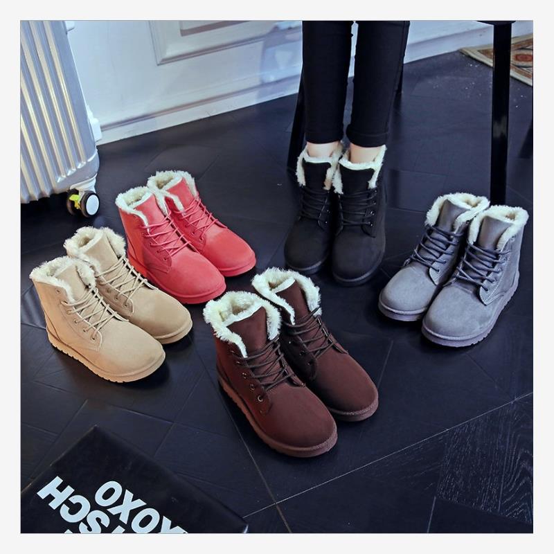 Winter women snow boots lady boot cotton warm shoes 雪地靴女