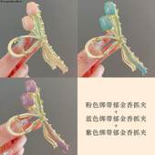 clip claw Metal bobby Tulip hair shark pin