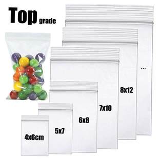 Lock Bags Small Clear packi Plastic Zip Ziplock 100pcs Thick