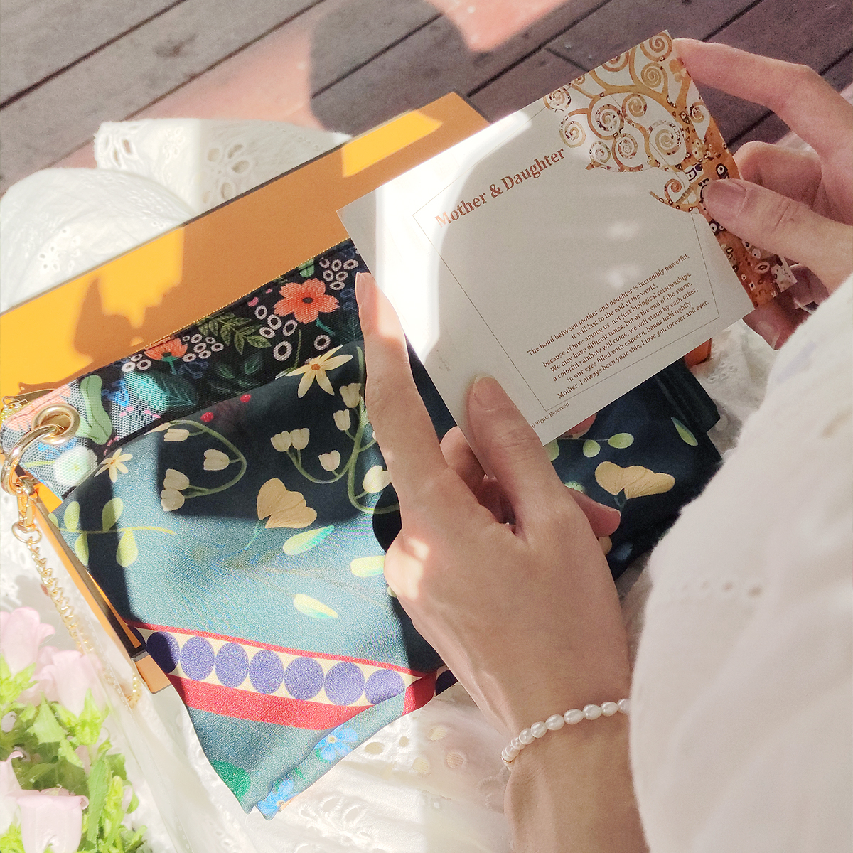 女神礼盒Stephy手绘丝巾