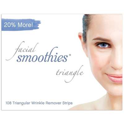 Facial Smoothies TRIANGLE Wrinkle Remover Strips, 108