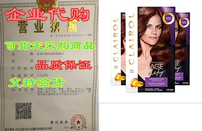 Clairol Age Defy Permanent Hair Color， 5R Medium Auburn，