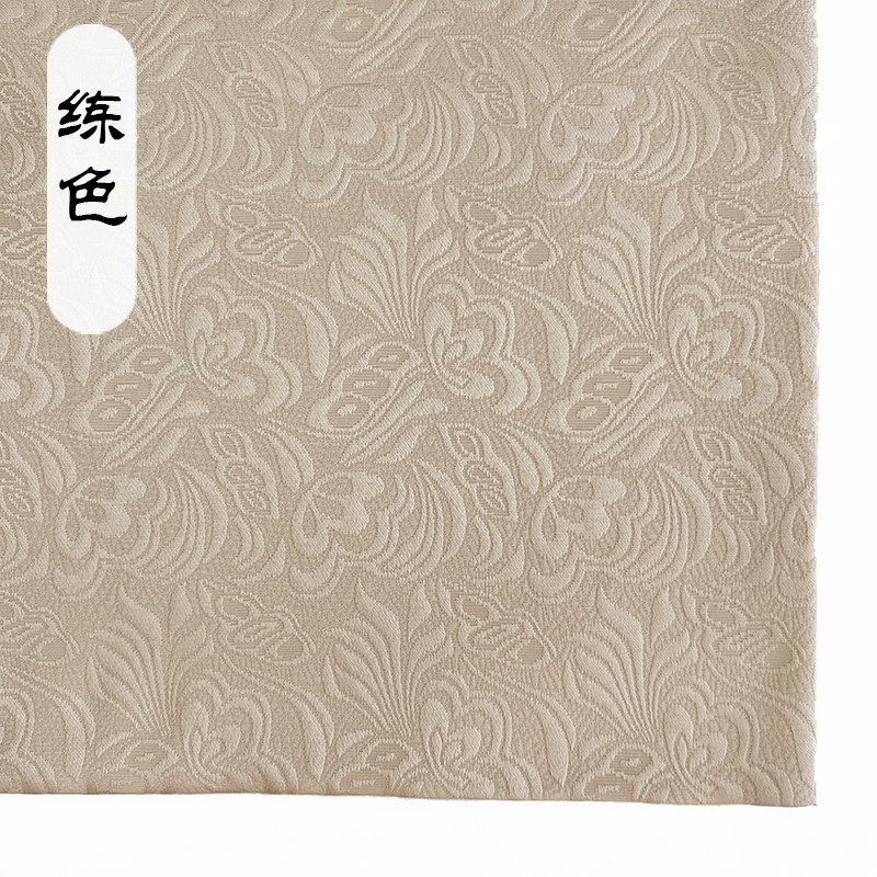 汉服暗纹服装古风厚款纯色布料