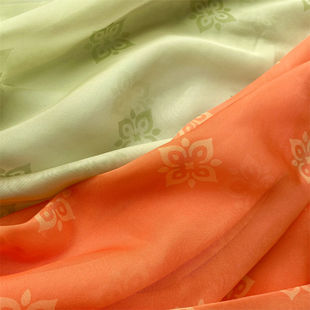 原创汉服定制复古风新款唐风团花天丝雪纺布料齐胸群褙子夏季面料