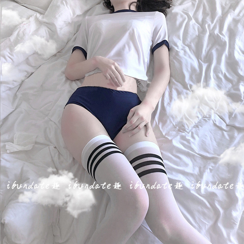 日系甜美风学生白色薄款黑丝袜