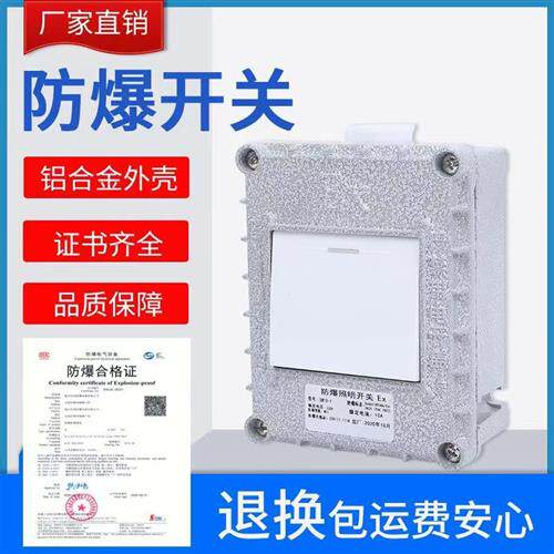 厚件86型防爆开关220v10a明装暗装墙壁单开双开三开四开照明开关