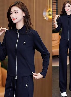 MONLOUVE休闲运动套装女春秋2025年新款时尚洋气质减龄春秋开衫运