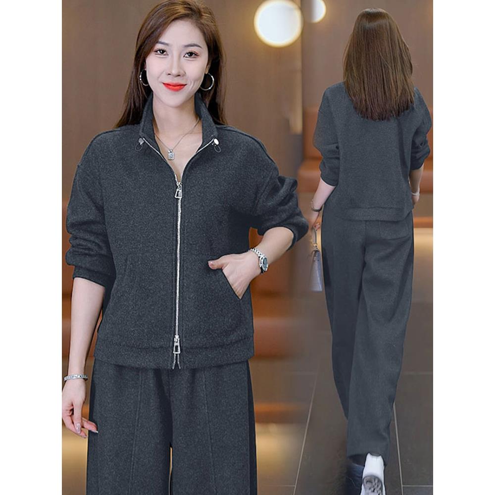 MONLOUVE秋装职业套装2025新款今年流行春秋洋气质女装运动休闲时