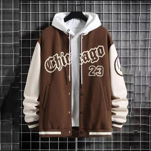 collar stand mens casual coats male sweatshirts baseball