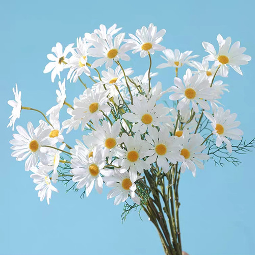 ins洋甘菊仿真花假花束小雏菊仿真花束客厅餐桌摄影拍照装饰道具 - 封面