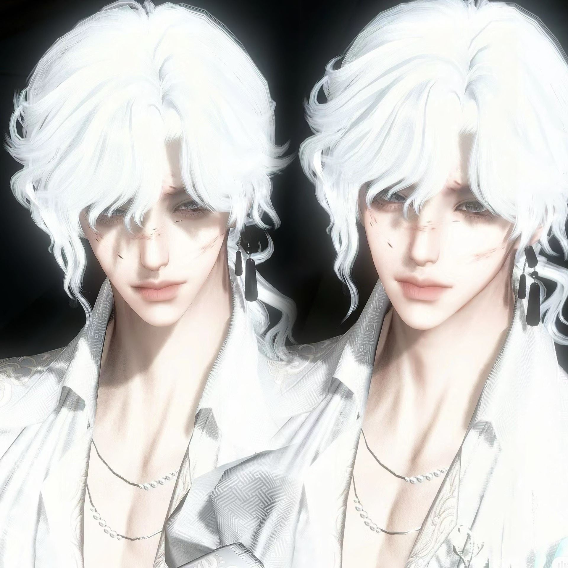 琢雪 逆水寒手游捏脸数据 超帅男脸 碎梦血河铁衣素问龙呤男通用