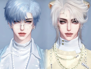 发3款 超帅成男 逆水寒手游捏脸碎梦血河铁衣素问龙呤男通用原版