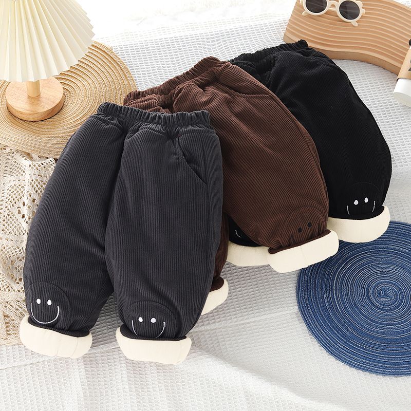 男童裤子加绒加厚秋冬款婴儿童长裤冬季小童冬装宝宝棉裤一条过冬