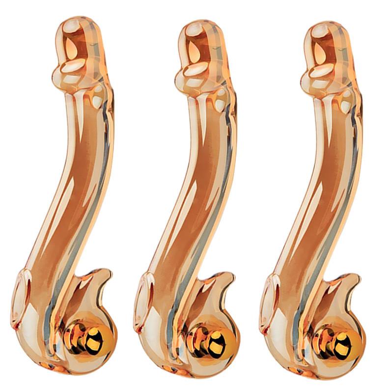 A glass-made anus used as a masturbation toy