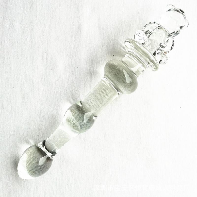 Glass-made femalemasturbation toy fake phallus adult product