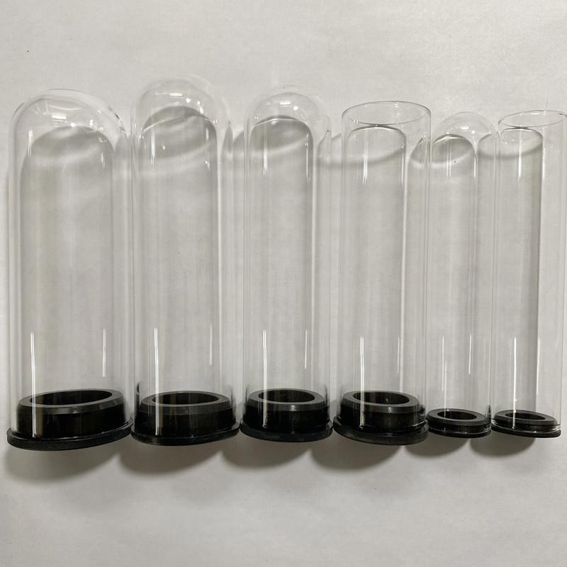 A self-pleasuring toy made of glass for use inside the anus.