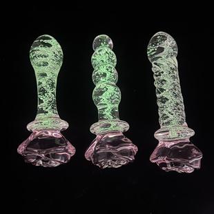 ABC 保密发货夜光HJMG 玻璃解压玻璃自律榜腰部拉住私处臀部门塞