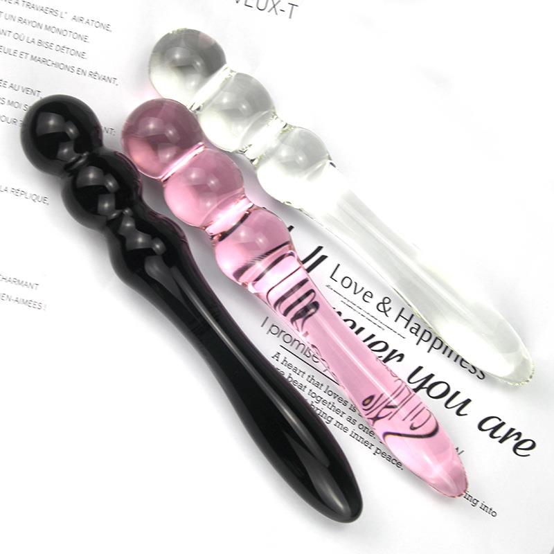 Glass-made femalemasturbation toy fake phallus adult product
