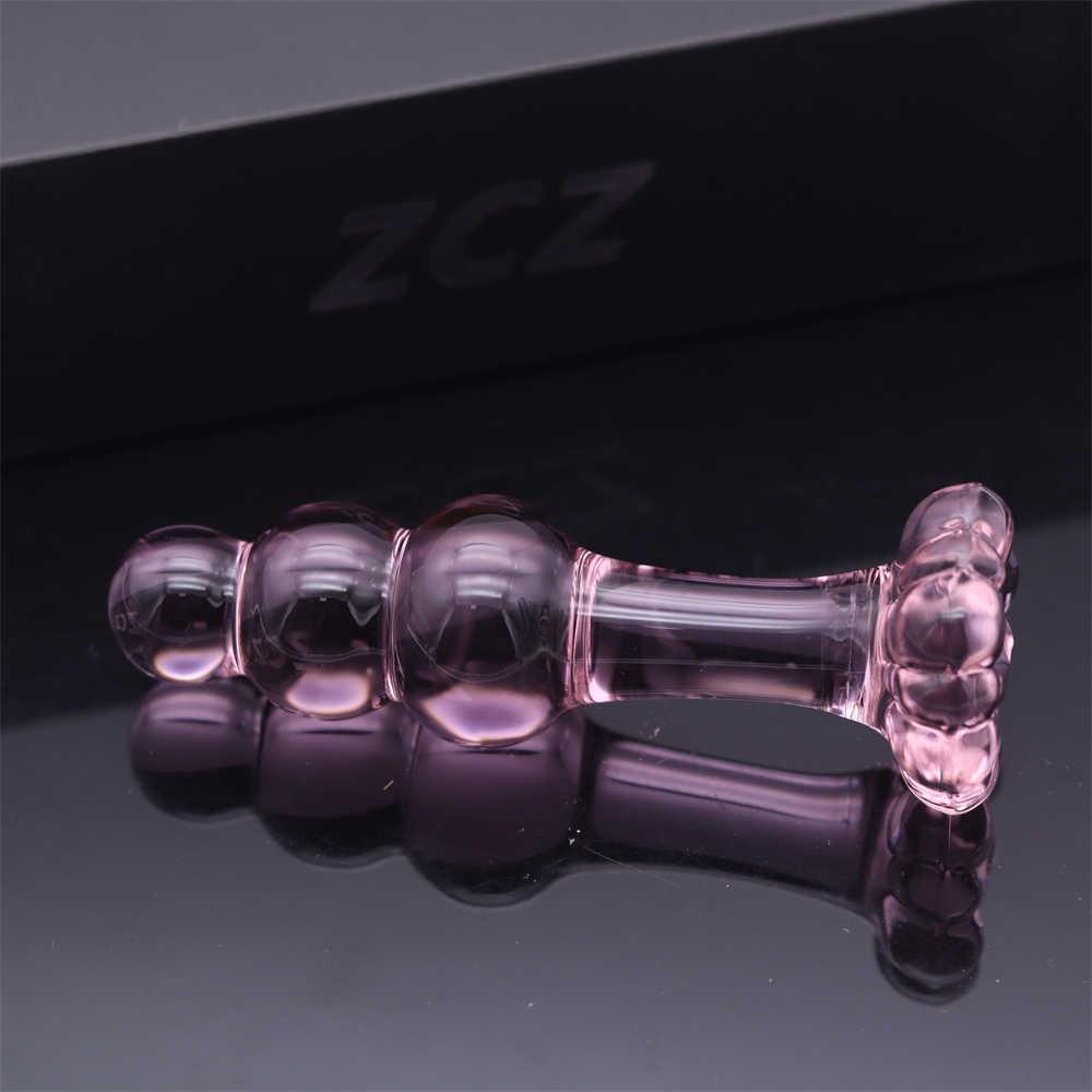 Glass-made femalemasturbation toy fake phallus adult product