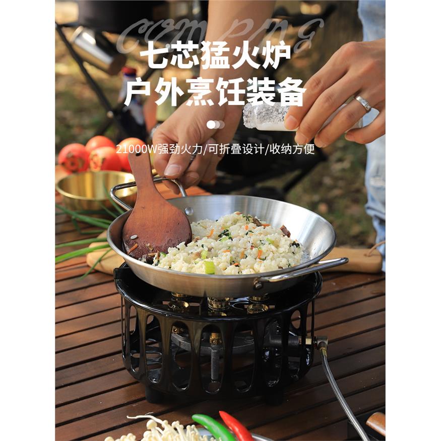 九星户外猛火炉燃气灶野图片