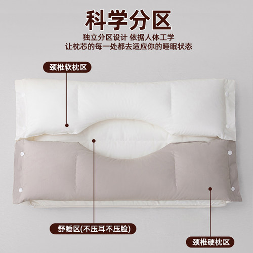 枕头护颈椎助睡眠三合一
