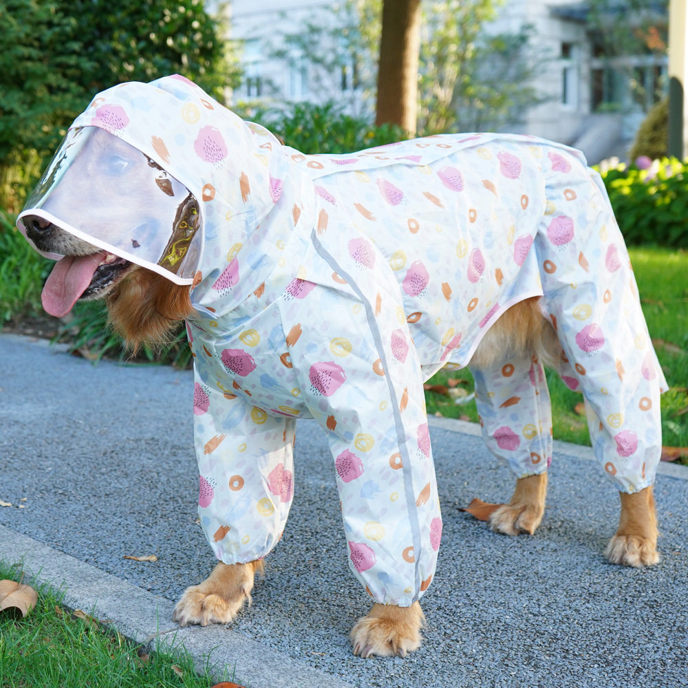 宠它大型犬宠物雨衣四脚