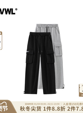 VWL春季工装卫裤男女款宽松垂感运动口袋裤滑板裤