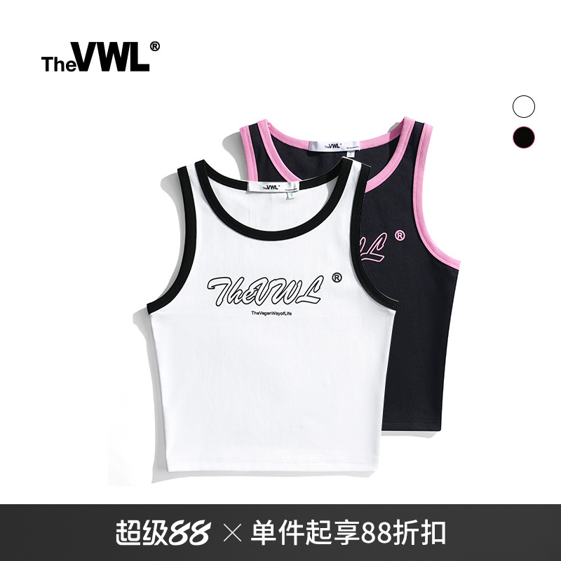 背心VWL吊带宽松休闲美式复古